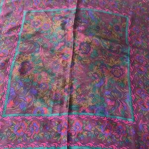 Floral Silk Scarf